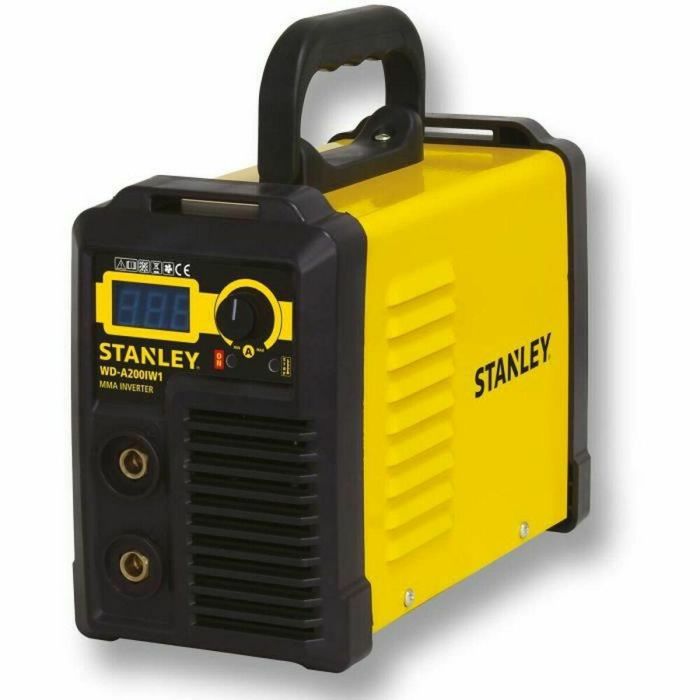 Stanley FIRST 160 Soldadora de arco MMA Inverter, Intensidad 30-160A, Varillas 1.6-4.0mm, Tecnología IGBT, Pantalla digital, Accesorios