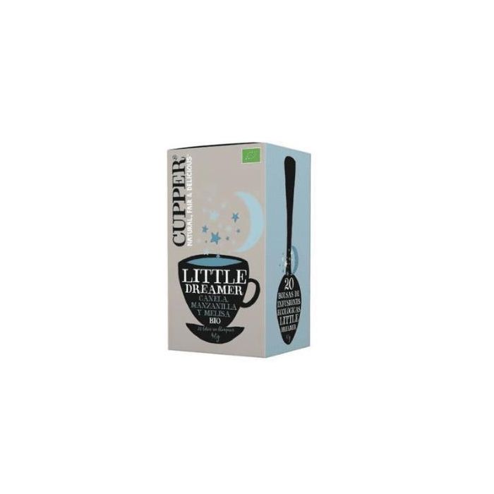 CUPPER Infusión Dulces Sueños Bio 20 Bolsitas | Mezcla de Canela, Manzanilla, Melisa y Rooibos Ecológicos