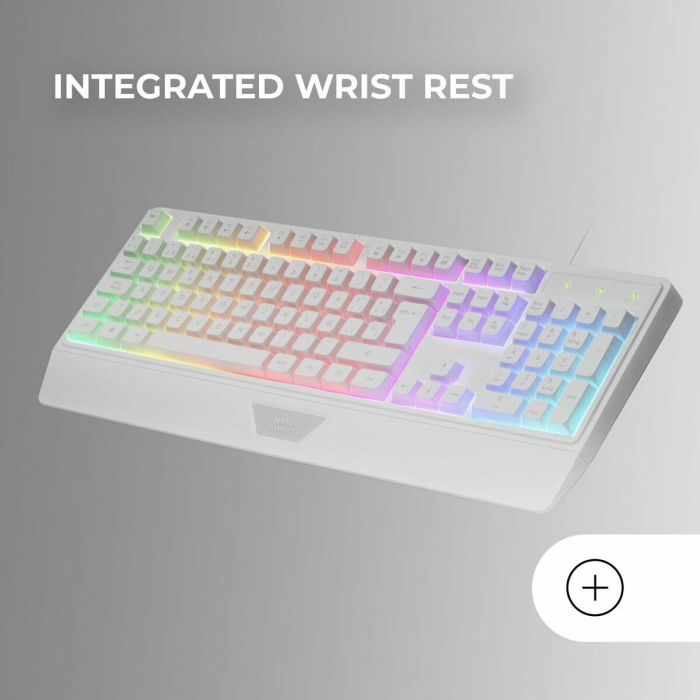 Ratón Gaming Mars Gaming MK124WES Blanco Qwerty Español 4