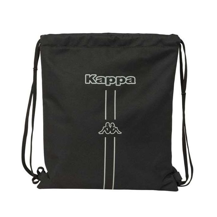 Bolsa Mochila con Cuerdas Kappa Dark Negro 35 x 40 x 1 cm