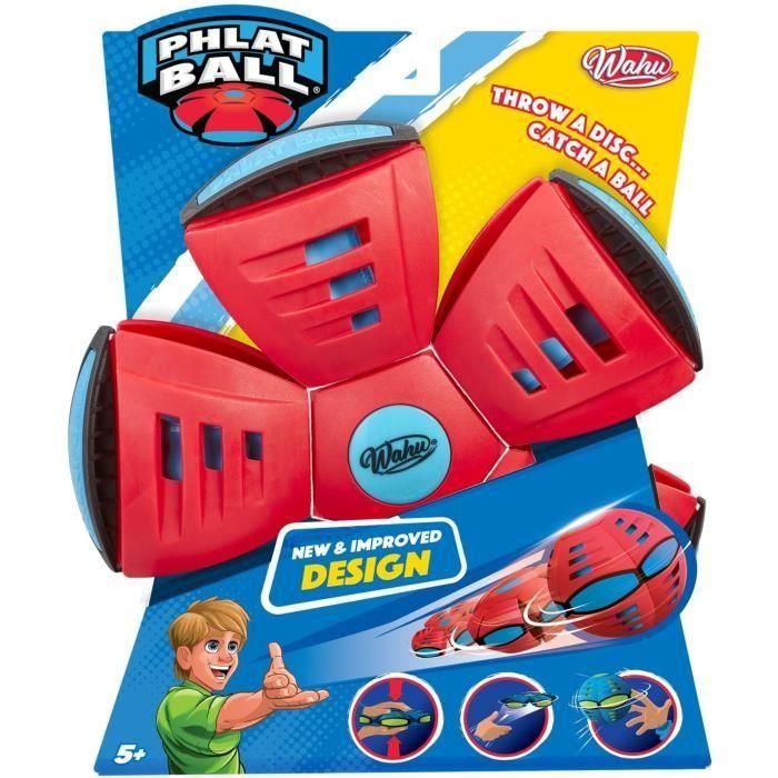 Phlat Ball Junior - Wahu - Classic Red - Disco que se convierte en pelota - Mixto - A partir de 5 años Phlat Ball Junior - Wahu - Classic Red - Disco que se convierte en pelota - Mixto - A partir de 5 años