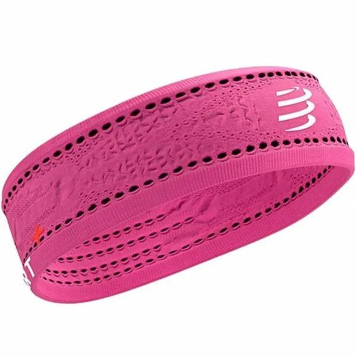 Cinta Deportiva para la Cabeza Compressport Thin On/Off Rosa Fucsia 2