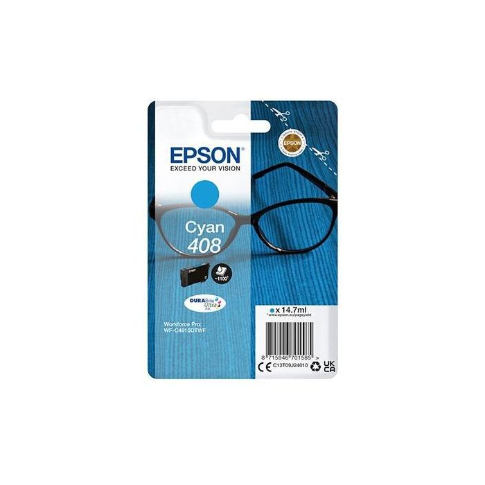 EPSON tinta Cyan Singlepack 408 DURABrite Ultra Ink