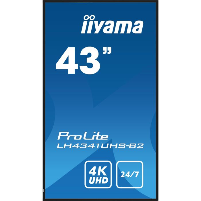 iiyama ProLite LH4341UHS-B2 Monitor 43" 4K UHD IPS (3840x2160) Digital Signage 24/7 Paisaje y Retrato 500cd/m² 9