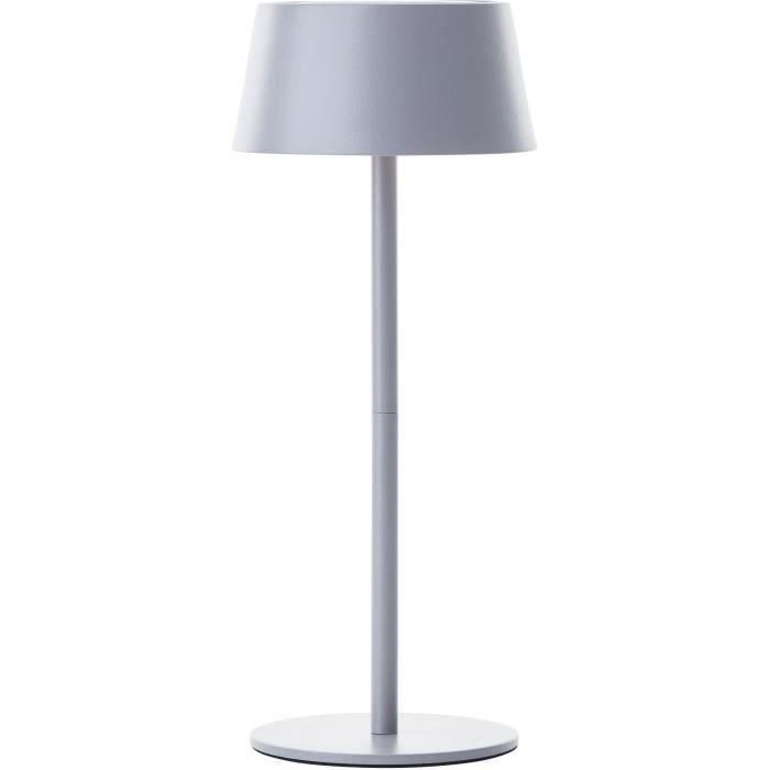 Brilliant BRI4004353437724 Lámpara de mesa para exterior PICCO LED Solar 5W, de metal y plástico, gris esmerilado Brilliant BRI4004353437724 Lámpara de mesa para exterior PICCO LED Solar 5W, de metal y plástico, gris esmerilado