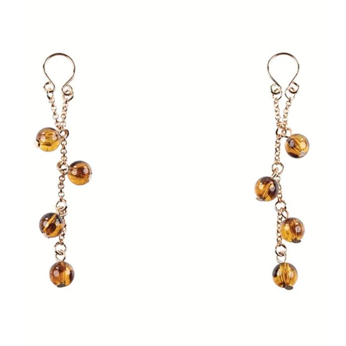 Cadena Con Pinzas Para Pezones Sportsheets Amber 0 Cadena Con Pinzas Para Pezones Sportsheets Amber 0