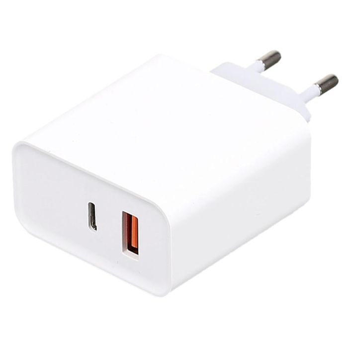 Be Mix Adaptador Enchufe USB Tipo C High Tech Carga Ultra Rápida Doble Puerto 9x3x5.5 cm 1 Be Mix Adaptador Enchufe USB Tipo C High Tech Carga Ultra Rápida Doble Puerto 9x3x5.5 cm 1