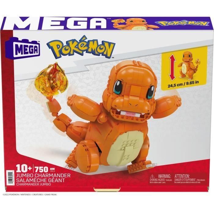 Mega Construx - Pokémon - Salameche Giant - Construction Toy - 7 años y + + 1 Mega Construx - Pokémon - Salameche Giant - Construction Toy - 7 años y + + 1