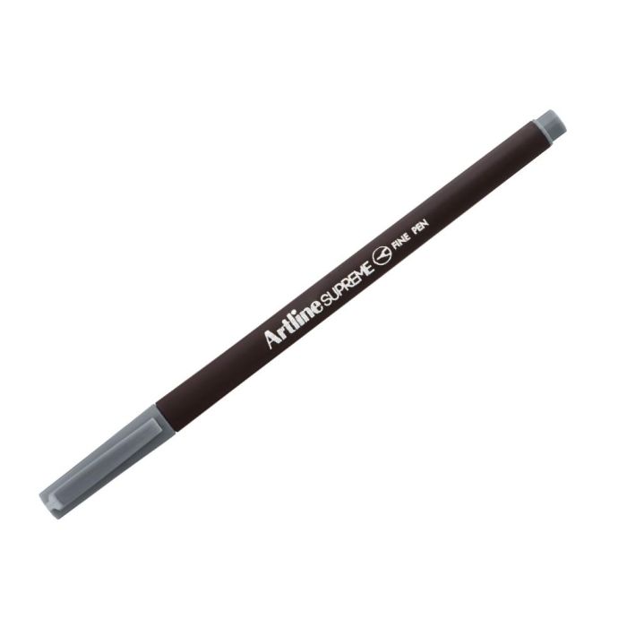 Rotulador Artline Supreme Epfs200 Fine Liner Punta De Fibra Gris 0,4 mm 12 unidades 1