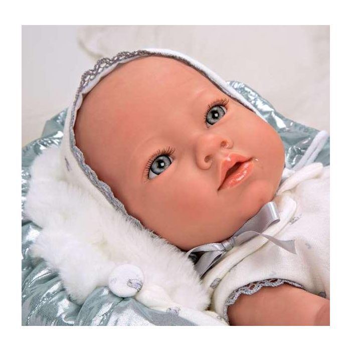 Muñeca reborn arias 38 cm borja gris c/manta (cuerpo vinyl, sexo niño) 8 Muñeca reborn arias 38 cm borja gris c/manta (cuerpo vinyl, sexo niño) 8
