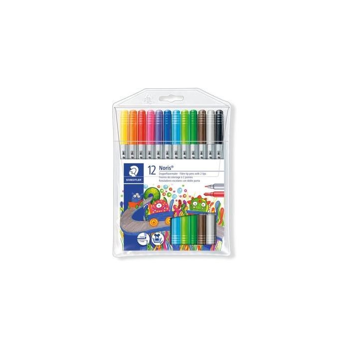 Estuche Cartón con 12 Rotuladores Doble Punta Colores Neón Staedtler 3200 C12 Estuche Cartón con 12 Rotuladores Doble Punta Colores Neón Staedtler 3200 C12