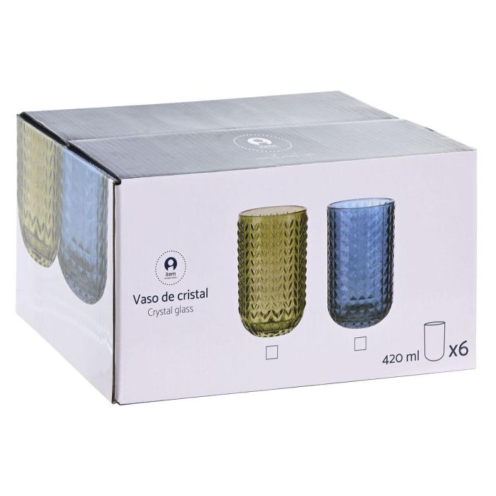 Vaso Basicos DKD Home Decor Verde 7.5 x 13 x 7.5 cm Set de 6 1 Vaso Basicos DKD Home Decor Verde 7.5 x 13 x 7.5 cm Set de 6 1