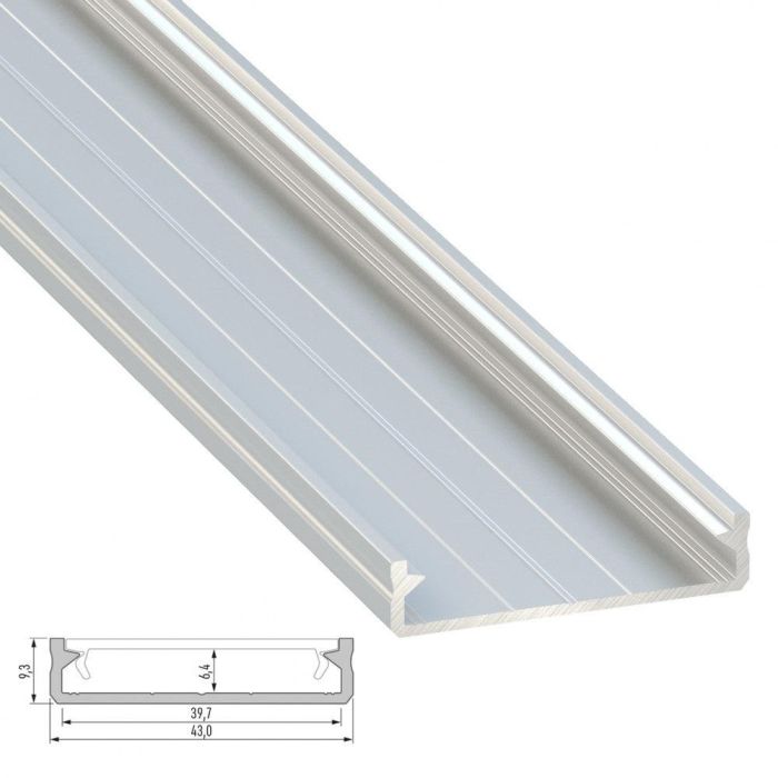 Perfil Aluminio Tipo SOLIS 2,02M - Bruto Perfil Aluminio Tipo SOLIS 2,02M - Bruto