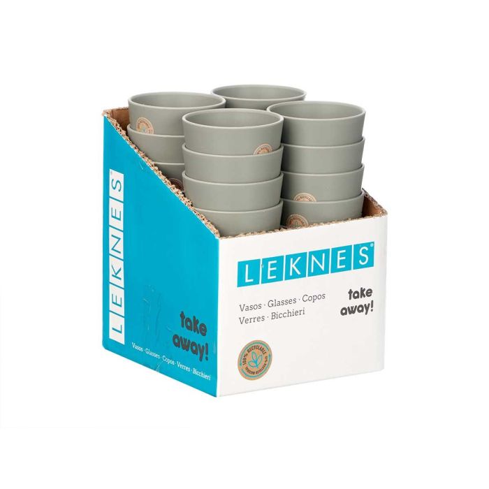 Vaso Conico Gris 200Ml Leknes 7X9CM (24 Unidades) 1 Vaso Conico Gris 200Ml Leknes 7X9CM (24 Unidades) 1