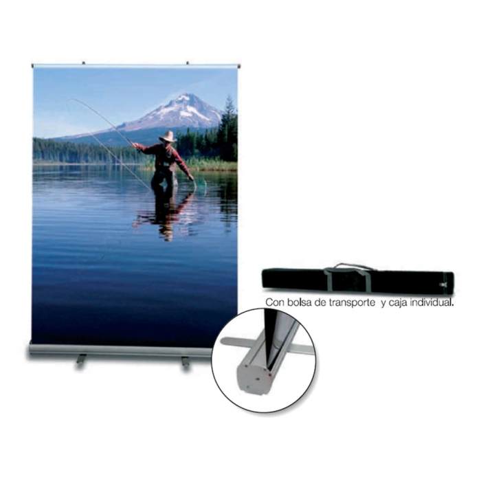 Yosan Display Enrollable Roll Up Aluminio 1 Cara Ancho 85cm Altura 200cm Soporte Publicitario 1