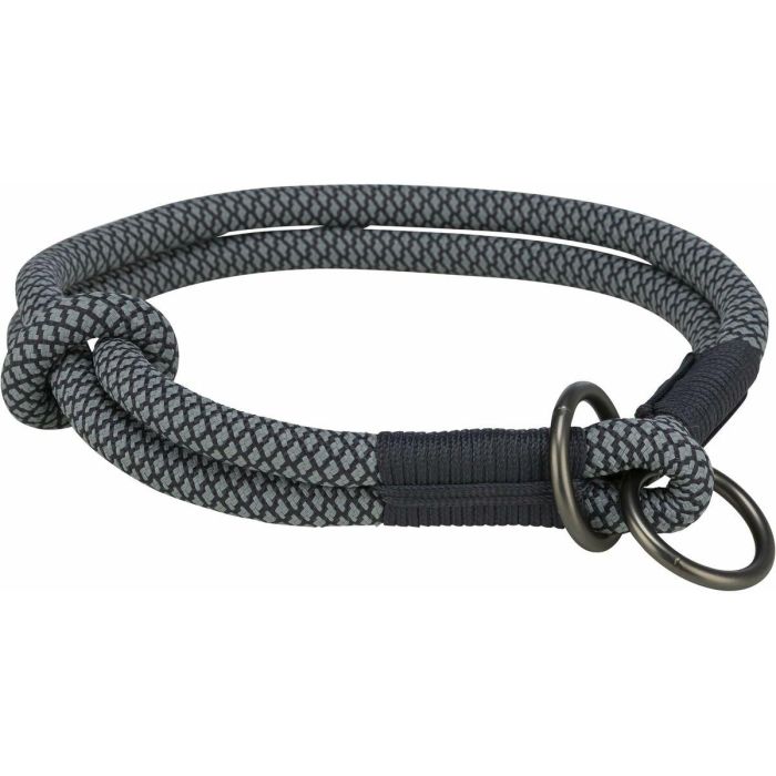 Collar de Adiestramiento para Perros Trixie Soft Rope Negro Gris M 45 cm 2