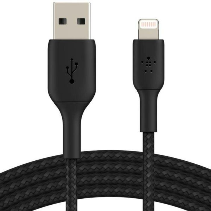 Cable USB a Lightning Belkin CAA002BT0MBK Negro 15 cm 1