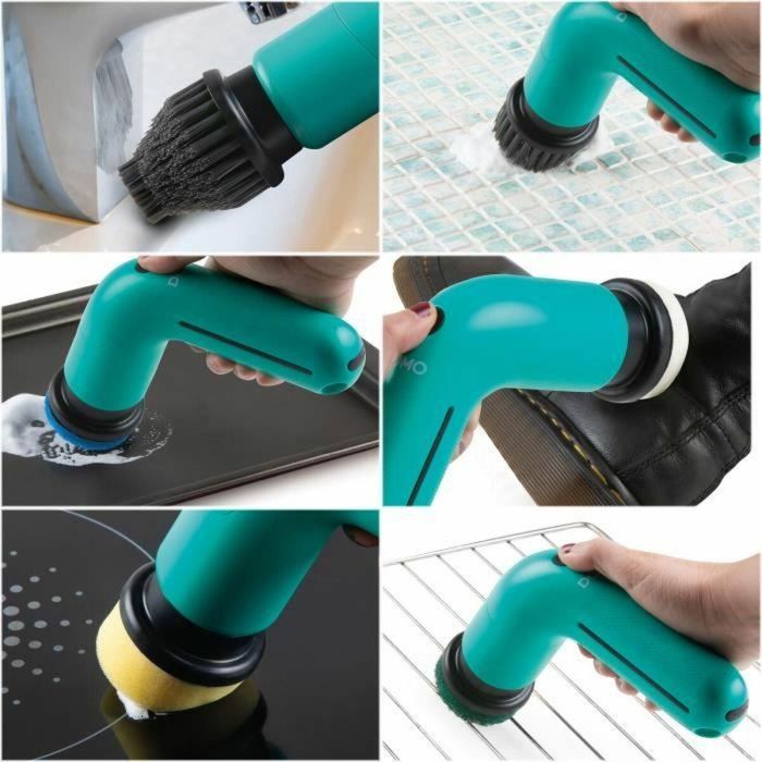 Domo DO248SB Cepillo de Limpieza Giratorio Inalámbrico 3.7V 60min 2 Velocidades Azul 5 Domo DO248SB Cepillo de Limpieza Giratorio Inalámbrico 3.7V 60min 2 Velocidades Azul 5