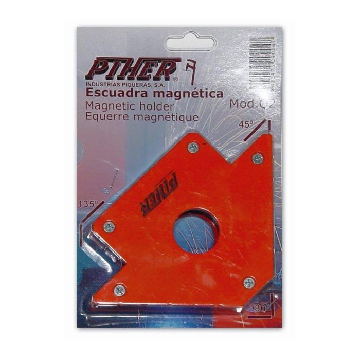 Piher Escuadra magnética q2 ref. 29004 Pih29004, acero 2.5mm, epoxy naranja, uso industrial profesional 2 Piher Escuadra magnética q2 ref. 29004 Pih29004, acero 2.5mm, epoxy naranja, uso industrial profesional 2