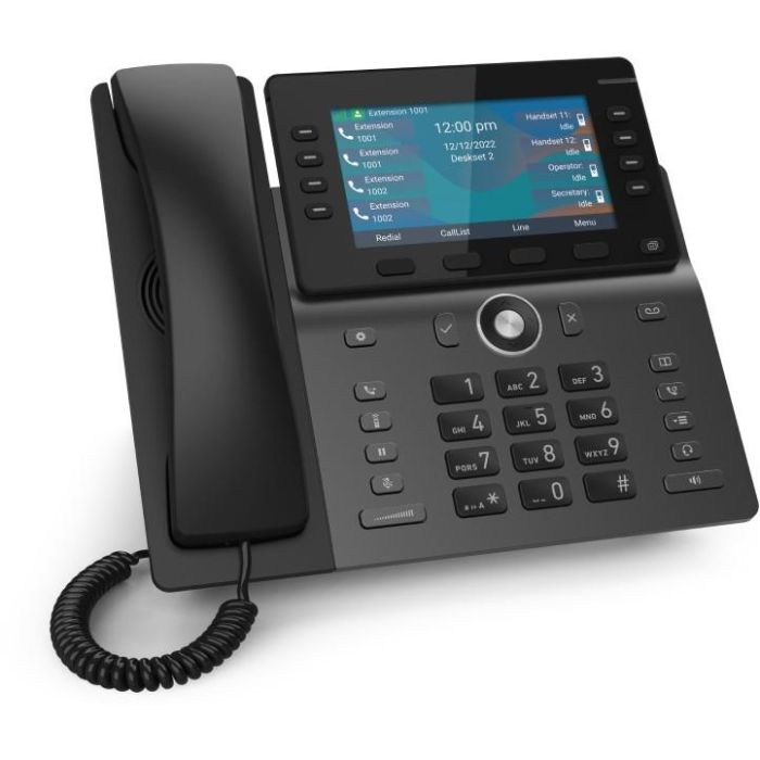 Snom M58 Teléfono IP DECT Negro con Pantalla TFT de 5" (12.7 cm), Altavoz y Contestador, 200 Entradas de Contacto