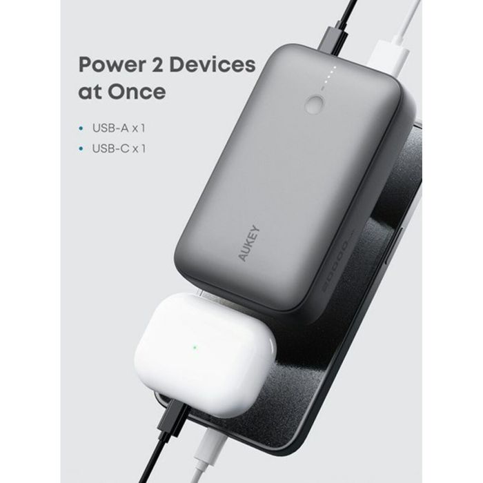 Powerbank Aukey PB-Y57 Gris 20000 mAh 6 Powerbank Aukey PB-Y57 Gris 20000 mAh 6