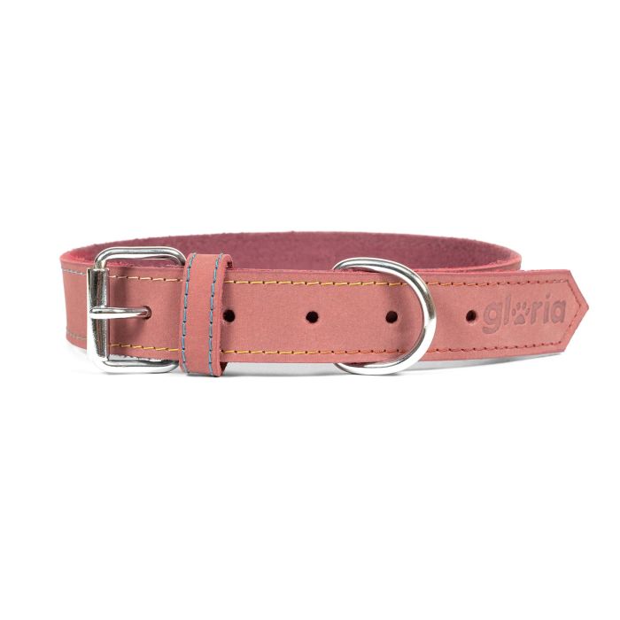 Gloria Collar Oasis de Piel Nobuck Duradero doble capa, costura reforzada 50 cm x 21 mm Rosa 5 Gloria Collar Oasis de Piel Nobuck Duradero doble capa, costura reforzada 50 cm x 21 mm Rosa 5