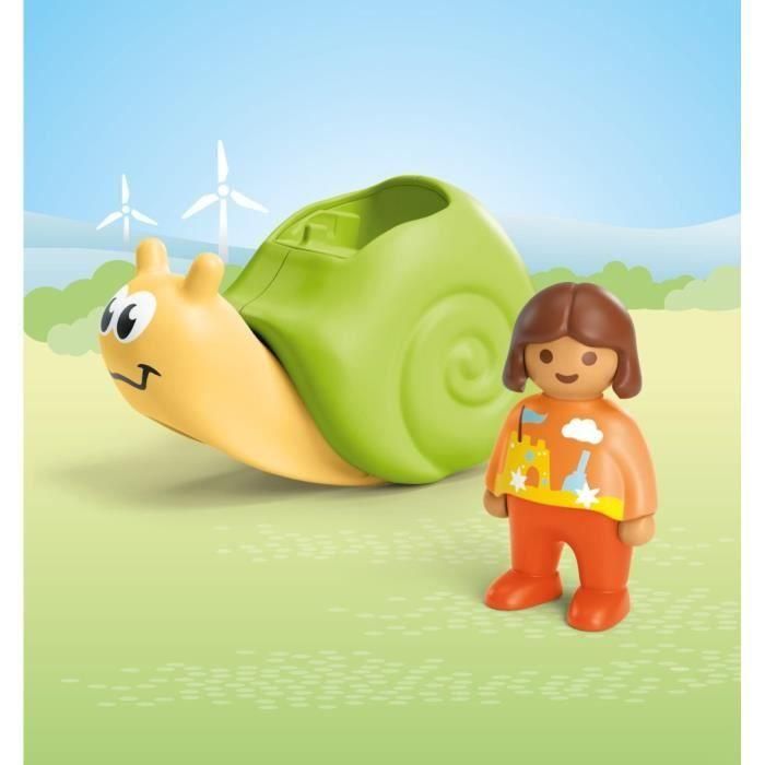 Caracol con figura playmobil junior. 1 Caracol con figura playmobil junior. 1