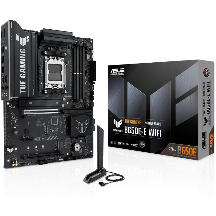 ASUS TUF GAMING B650E-E WiFi Placa Base Socket AM5 DDR5 Wi-Fi 6E ATX para AMD Ryzen 7000/8000/9000 Series 0 ASUS TUF GAMING B650E-E WiFi Placa Base Socket AM5 DDR5 Wi-Fi 6E ATX para AMD Ryzen 7000/8000/9000 Series 0