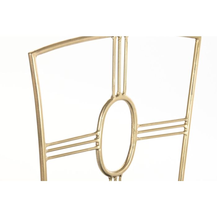 DKD Home Decor Silla Dorado y Azul de Latón y Poliéster, 42x88.5x45 cm, Altura Asiento 53 cm 2 DKD Home Decor Silla Dorado y Azul de Latón y Poliéster, 42x88.5x45 cm, Altura Asiento 53 cm 2