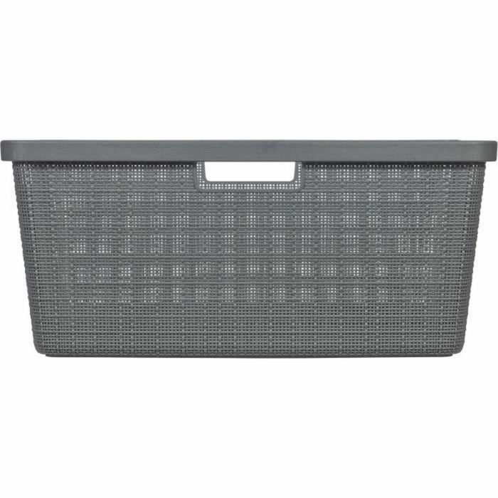 Curver CUR3253928091026 Cesta para la ropa sucia de Yute, 46 L, Gris 2 Curver CUR3253928091026 Cesta para la ropa sucia de Yute, 46 L, Gris 2