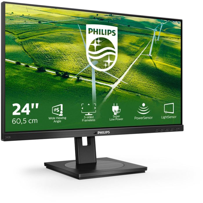 Philips Monitor 242B1G 23.8" Full HD IPS 4ms HDMI DVI DP USB Negro 1