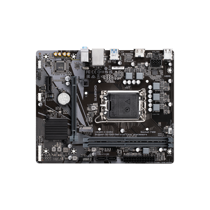 Placa Base Gigabyte H610M K DDR4 Socket 1700/ Micro ATX 4 Placa Base Gigabyte H610M K DDR4 Socket 1700/ Micro ATX 4