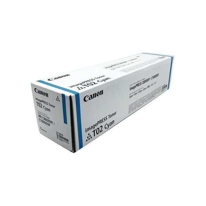 Canon Toner T02 8530B001 Cian para ImagePress-C8000/C10000, 43.000 páginas