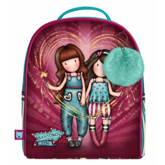Mochila Escolar Gorjuss Fireworks Granate 20 x 22 x 10 cm 1 Mochila Escolar Gorjuss Fireworks Granate 20 x 22 x 10 cm 1