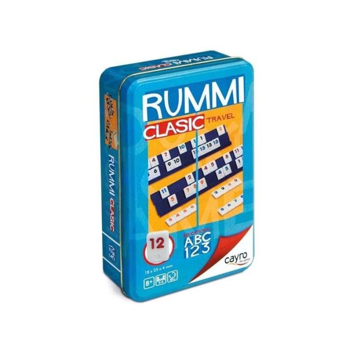 Juego rummi classic de viaje en caja de metal 11,5x19,5 cm Juego rummi classic de viaje en caja de metal 11,5x19,5 cm