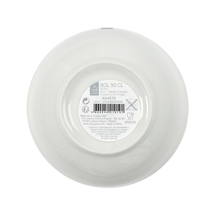 Home Deco Factory Bol Lounge con Ribete Dorado 500 Ml 1