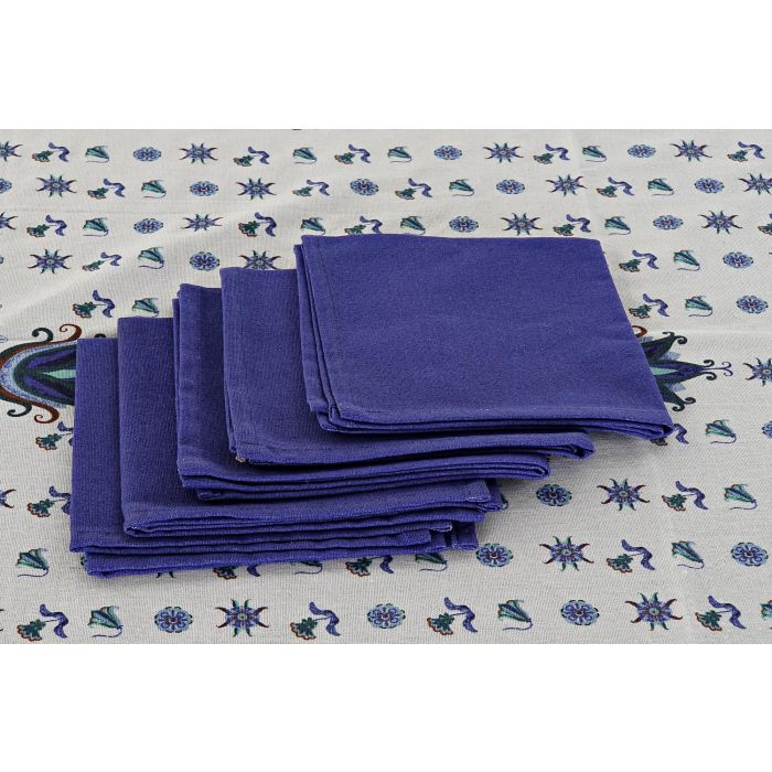 Mantel Tradicional DKD Home Decor Azul Blanco 250 x 0.5 x 150 cm Set de 9 (2 Unidades) 3 Mantel Tradicional DKD Home Decor Azul Blanco 250 x 0.5 x 150 cm Set de 9 (2 Unidades) 3