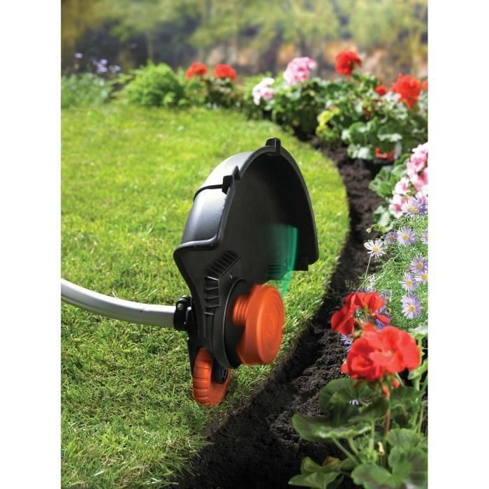 BLACK & DECKER GL8033 Cortador de bordes eléctrico 800W, 33cm, con E-Drive®, Cabezal 180° y Mango ajustable 4 BLACK & DECKER GL8033 Cortador de bordes eléctrico 800W, 33cm, con E-Drive®, Cabezal 180° y Mango ajustable 4