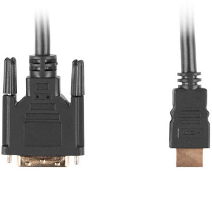 Cable HDMI a DVI Lanberg Macho/Macho Negro 0,5 m 1 Cable HDMI a DVI Lanberg Macho/Macho Negro 0,5 m 1