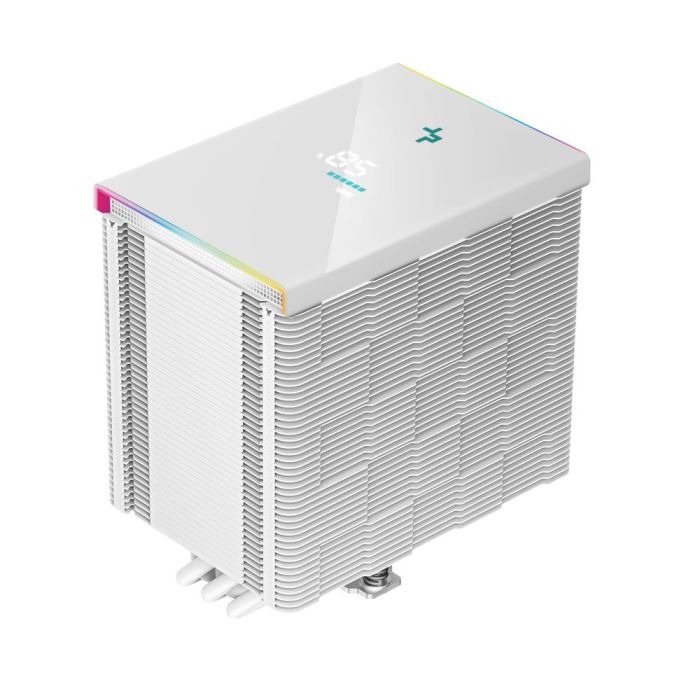 Deepcool AK500 Digital R-AK500-WHADMN-G Ventilador Disipador CPU de Alta Gama, 120mm, RGB Direccionable, Rodamiento FDB, Silencioso 5