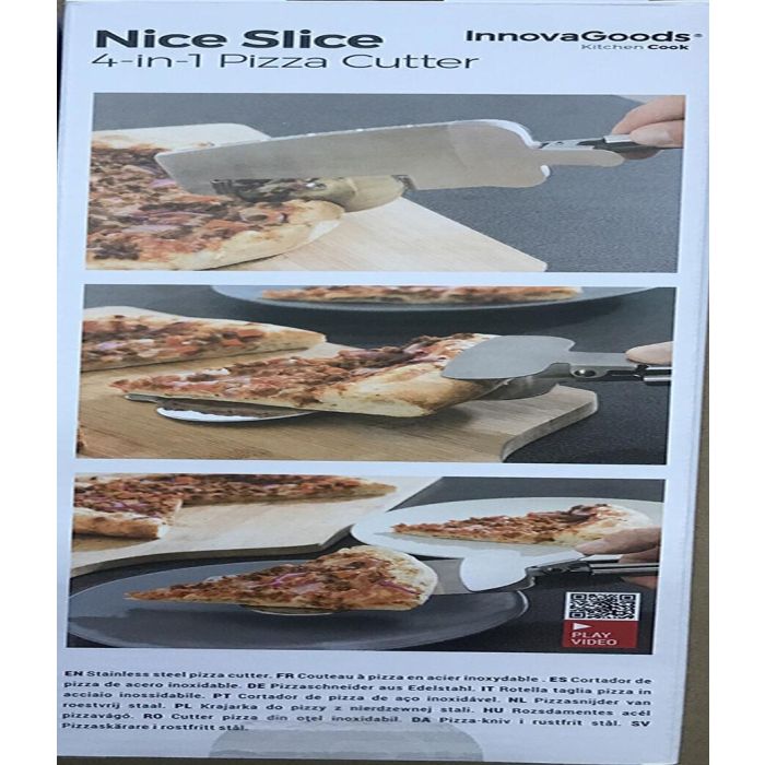 Cortador de Pizza 4-in-1 Nice Slice InnovaGoods 1 Cortador de Pizza 4-in-1 Nice Slice InnovaGoods 1