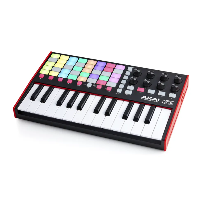 AKAI PRO Teclado Controlador Key25 Mkii para Ableton Live con 25 Miniteclas Sensibles a la Velocidad y Almohadillas RGB 1