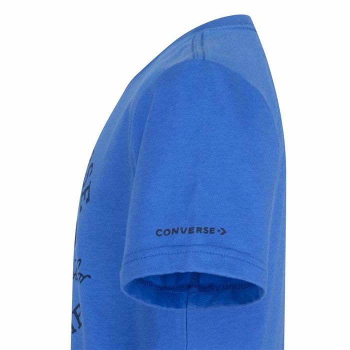 Camiseta de Manga Corta Infantil Converse Sustainable Core Sse Azul 1