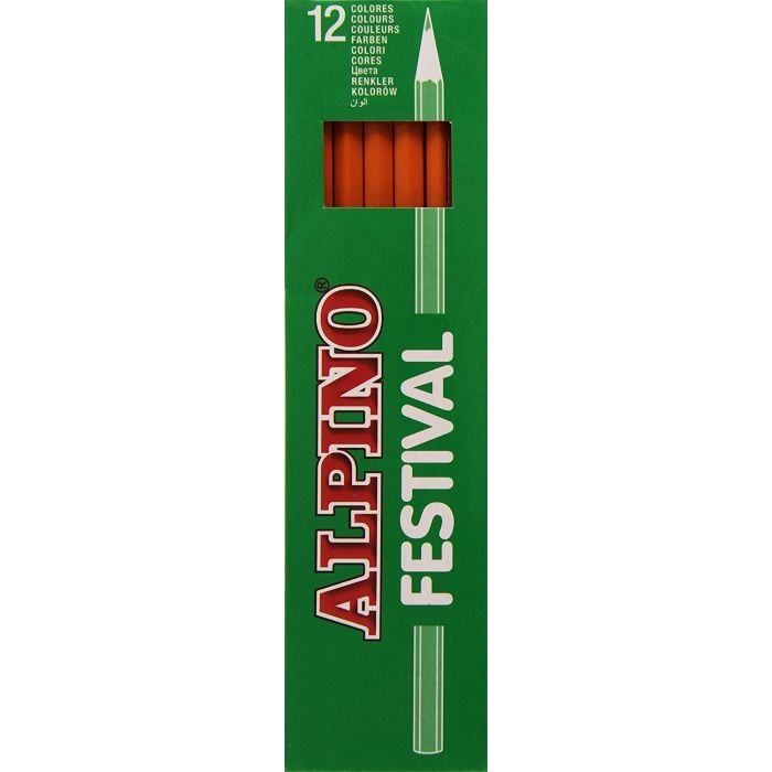 Alpino Lápices De Color Festival Naranja Caja 12 Ud Alpino Lápices De Color Festival Naranja Caja 12 Ud