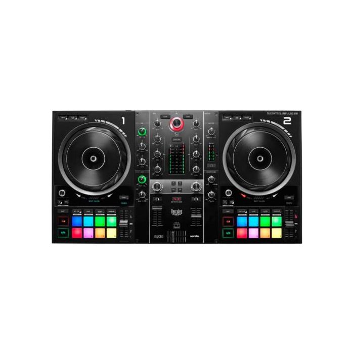 Hercules Inpulse 500 DVS Sistema de vinilo digital para scratch digital Negro, Compatible con Mac/Windows, Incluye Serato DJ Lite y DJUCED, Ref. 4780909