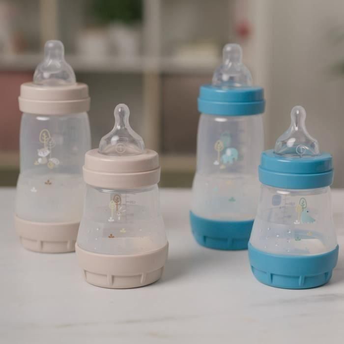 MAM MAM9001616836503 Set de 2 Biberones Easy Start Anticólico 160 ml Flow 1 Tetina Ocean + Sand 3 MAM MAM9001616836503 Set de 2 Biberones Easy Start Anticólico 160 ml Flow 1 Tetina Ocean + Sand 3