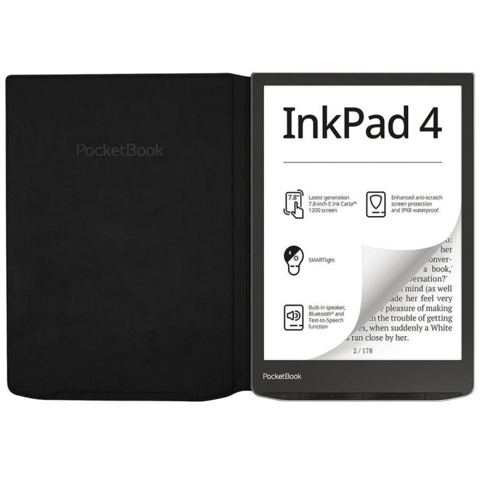 Pocketbook Funda Flip Cover Negro para Inkpad 4 Inkpad Color 2 y 3 7.8" 743 2
