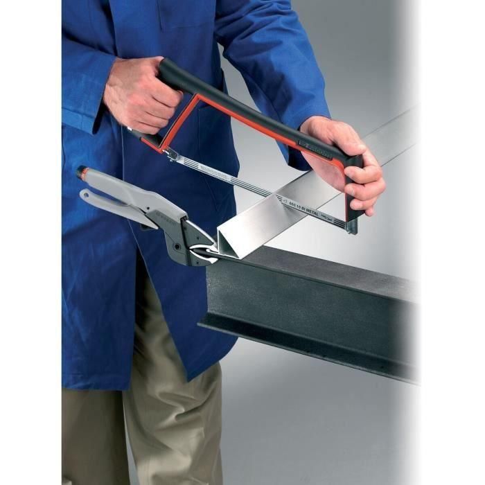 Facom 601PB Sierra para metales, Arco de sierra con tensión de 80kg, 2 posiciones (45°/90°), para hojas de 300mm, ergonómica 4 Facom 601PB Sierra para metales, Arco de sierra con tensión de 80kg, 2 posiciones (45°/90°), para hojas de 300mm, ergonómica 4