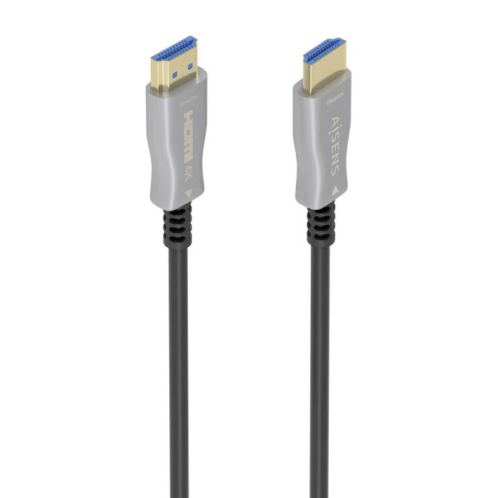 AISENS - CABLE HDMI V2.0 AOC PREMIUM ALTA VELOCIDAD / HEC 4K@60HZ 18GBPS, A/M-A/M, NEGRO, 10M