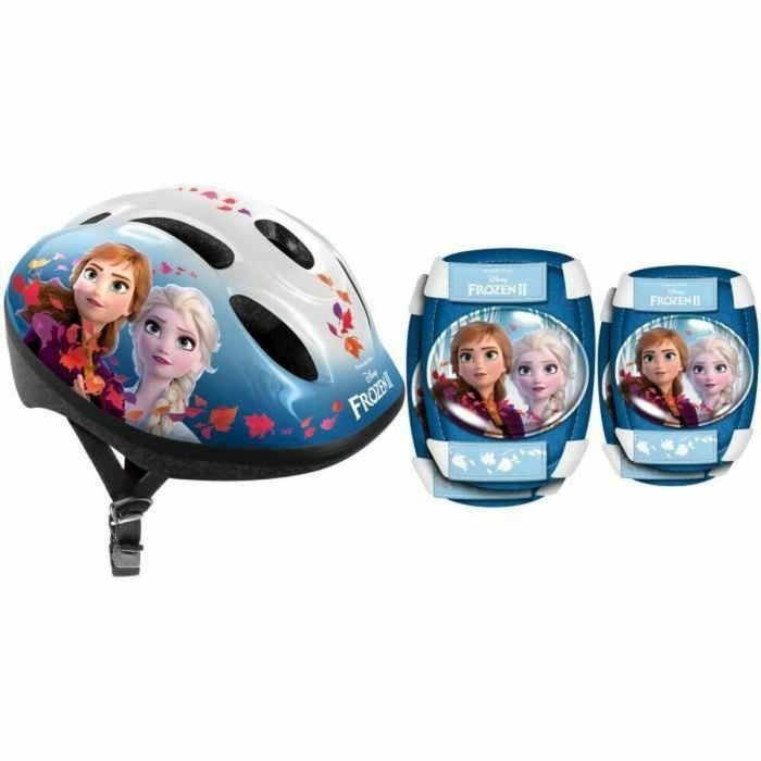 Reine Des Neiges Casco THE QUEEN OF SNOW II para Niña 5+ Años con Rodilleras y Coderas Talla 50-56 cm, Circunferencia Ajustable 0 Reine Des Neiges Casco THE QUEEN OF SNOW II para Niña 5+ Años con Rodilleras y Coderas Talla 50-56 cm, Circunferencia Ajustable 0